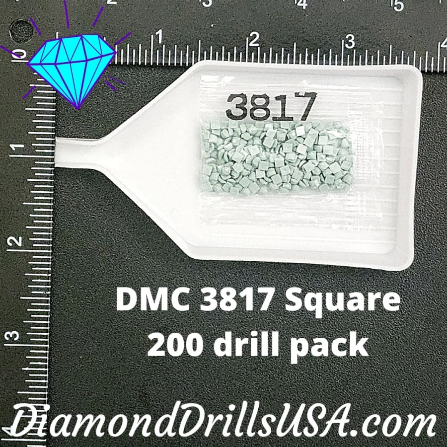 DMC 3817 SQUARE 5D Diamond Painting Drills Beads DMC 3817 