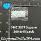 DMC 3817 SQUARE 5D Diamond Painting Drills Beads DMC 3817 