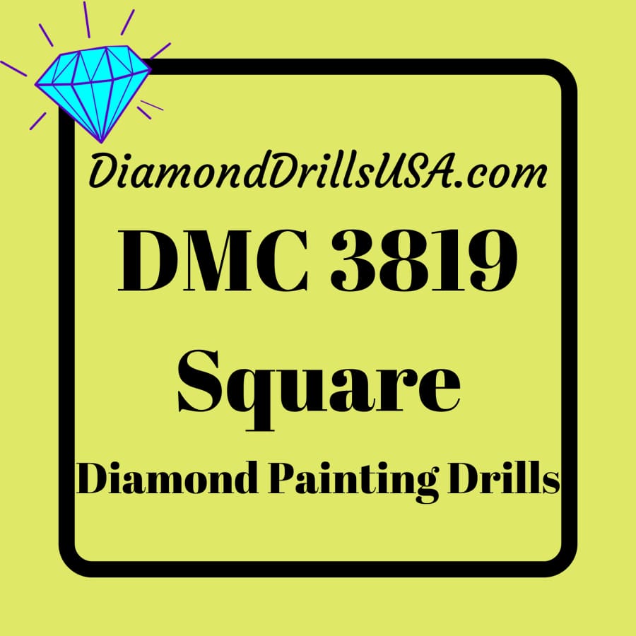 DMC 3819 SQUARE 5D Diamond Painting Drills Beads DMC 3819 