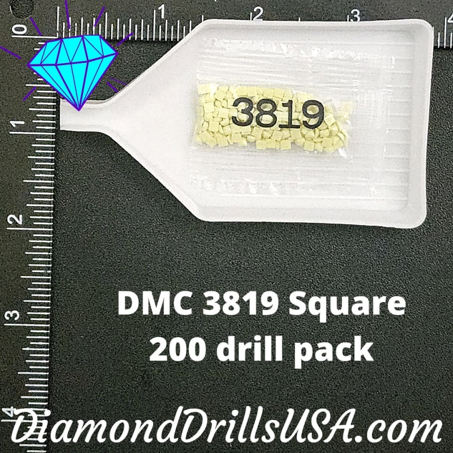 DMC 3819 SQUARE 5D Diamond Painting Drills Beads DMC 3819 
