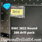 DMC 3822 ROUND 5D Diamond Painting Drills Beads DMC 3822 