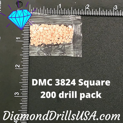 DMC 3824 SQUARE 5D Diamond Painting Drills Beads DMC 3824 