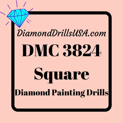 DMC 3824 SQUARE 5D Diamond Painting Drills Beads DMC 3824 