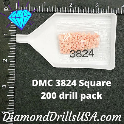 DMC 3824 SQUARE 5D Diamond Painting Drills Beads DMC 3824 