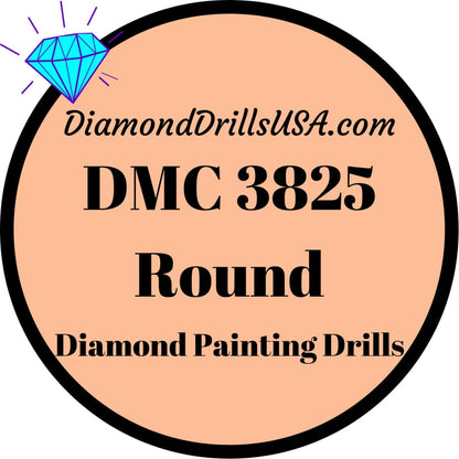 DMC 3825 ROUND 5D Diamond Painting Drills Beads DMC 3825 