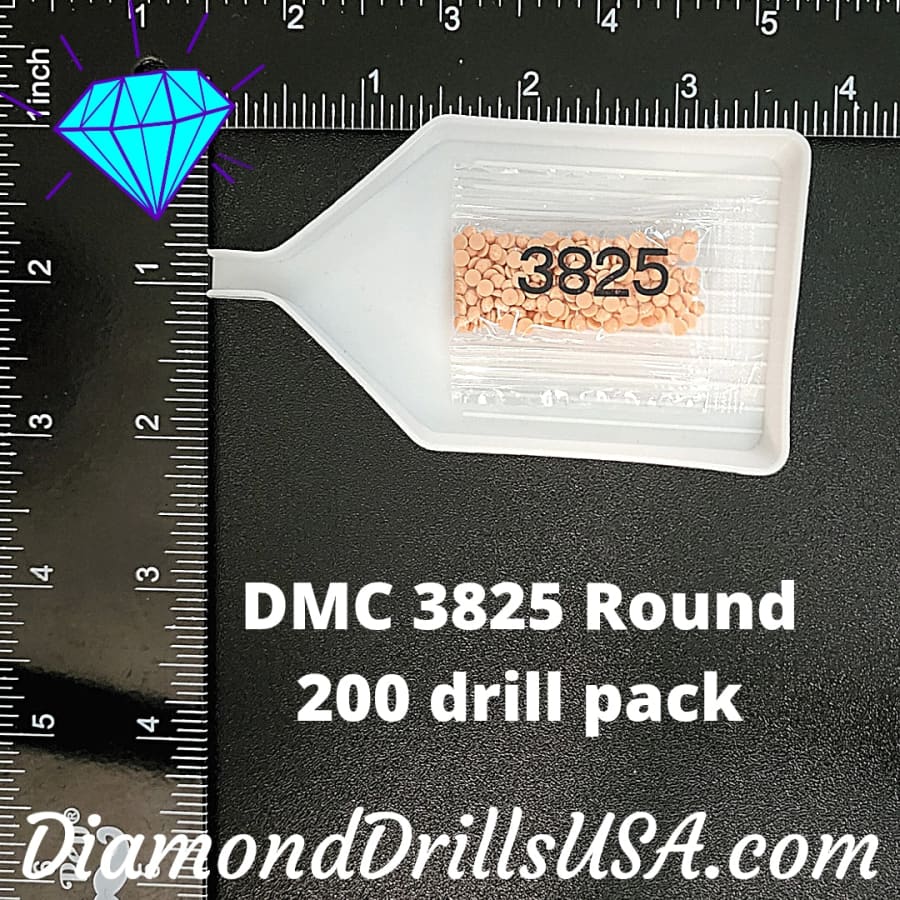 DMC 3825 ROUND 5D Diamond Painting Drills Beads DMC 3825 