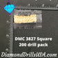 DMC 3827 SQUARE Diamond Painting Drills Beads DMC 3827 Pale 