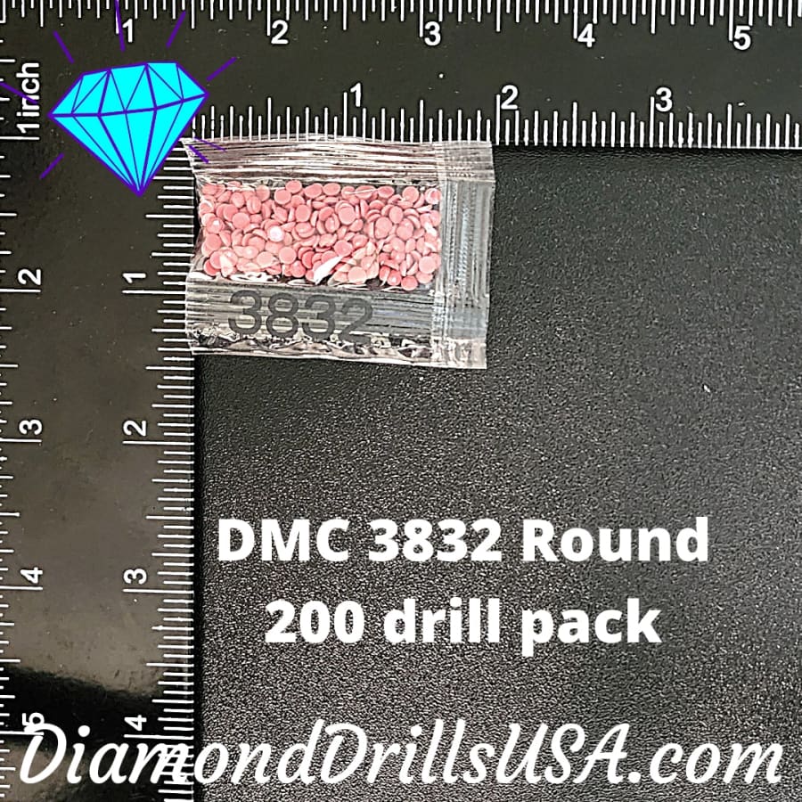 DMC 3832 ROUND 5D Diamond Painting Drills Beads DMC 3832 