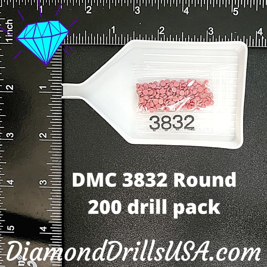 DMC 3832 ROUND 5D Diamond Painting Drills Beads DMC 3832 