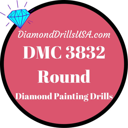 DMC 3832 ROUND 5D Diamond Painting Drills Beads DMC 3832 