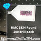 DMC 3834 ROUND 5D Diamond Painting Drills Beads DMC 3834 