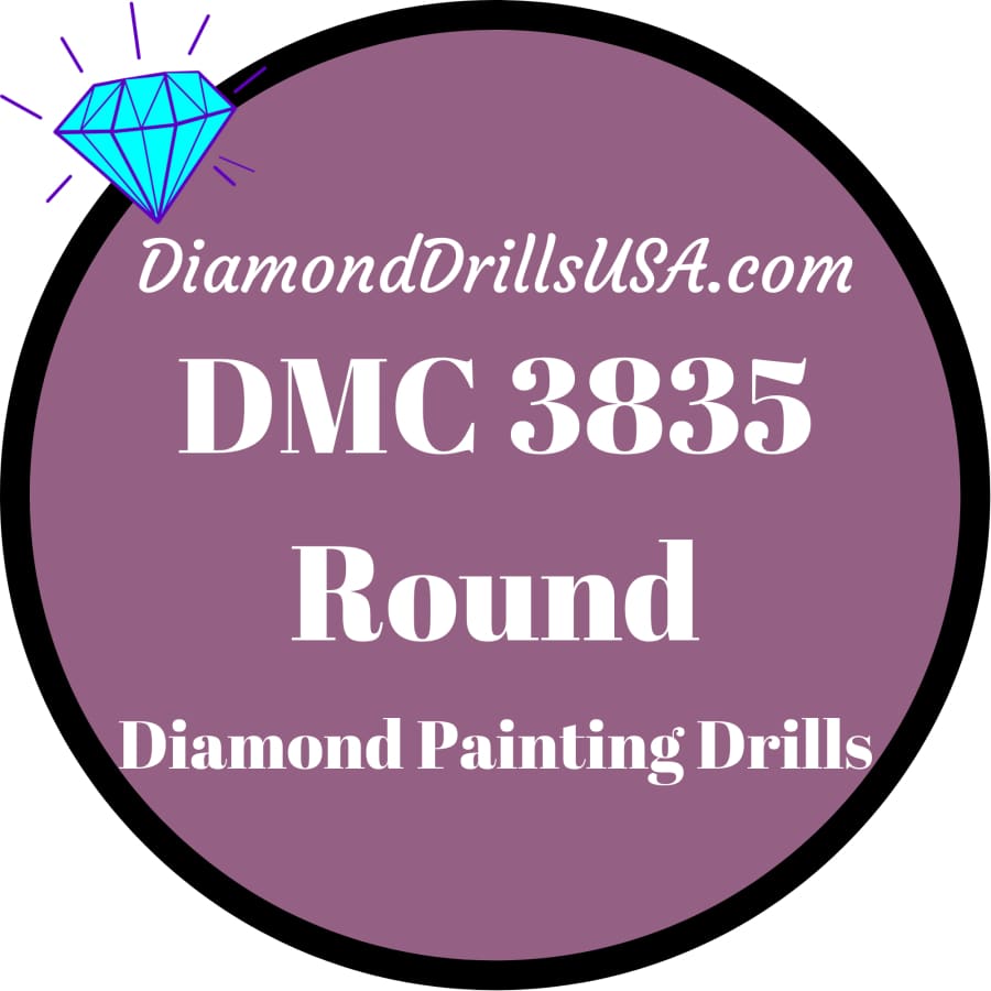 DMC 3835 ROUND 5D Diamond Painting Drills Beads DMC 3835 