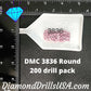 DMC 3836 ROUND 5D Diamond Painting Drills Beads DMC 3836 