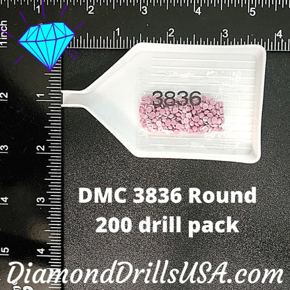 DMC 3836 ROUND 5D Diamond Painting Drills Beads DMC 3836 