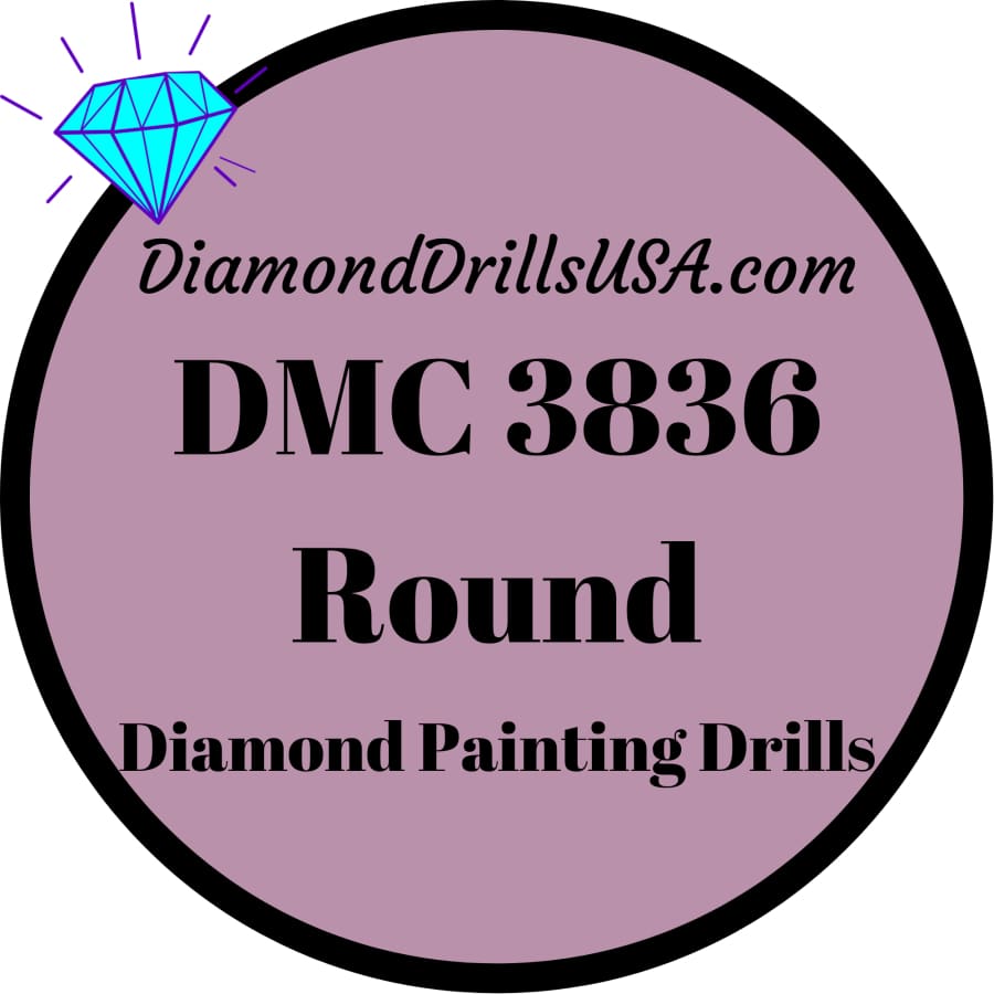 DMC 3836 ROUND 5D Diamond Painting Drills Beads DMC 3836 