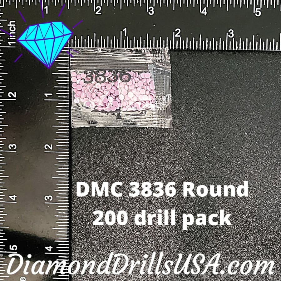 DMC 3836 ROUND 5D Diamond Painting Drills Beads DMC 3836 