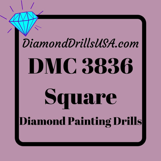 DMC 3836 SQUARE 5D Diamond Painting Drills Beads DMC 3836 