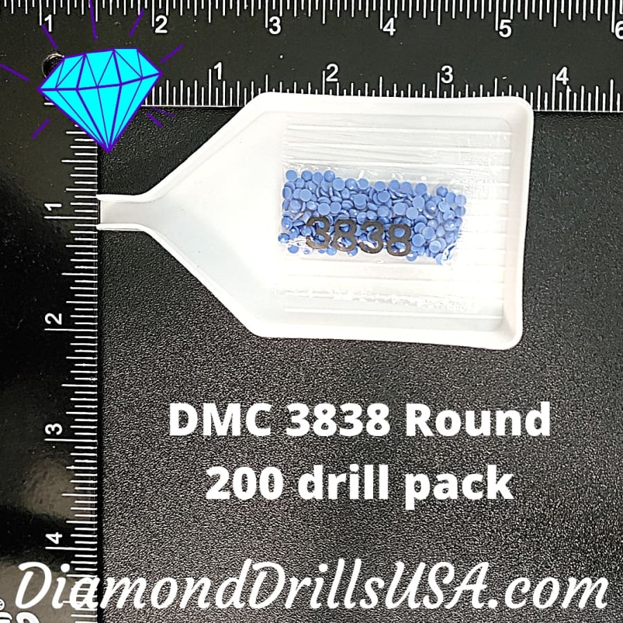 DMC 3838 ROUND 5D Diamond Painting Drills Beads DMC 3838 