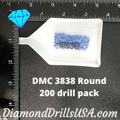 DMC 3838 ROUND 5D Diamond Painting Drills Beads DMC 3838 
