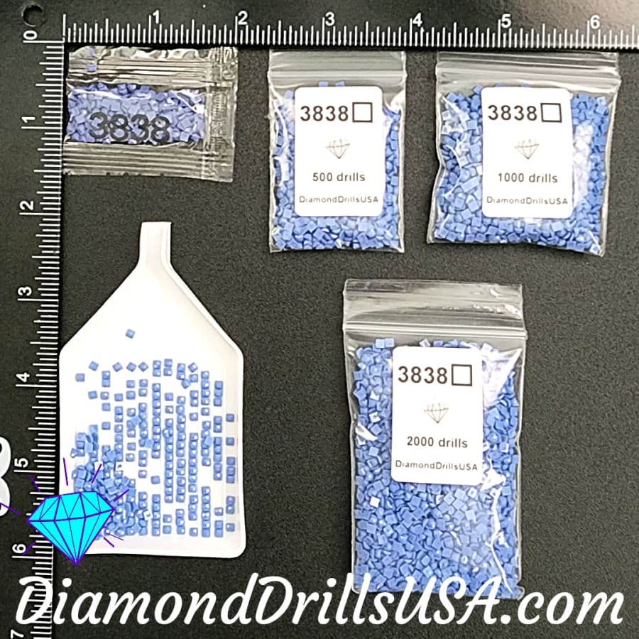 DMC 3838 SQUARE 5D Diamond Painting Drills Beads DMC 3838 