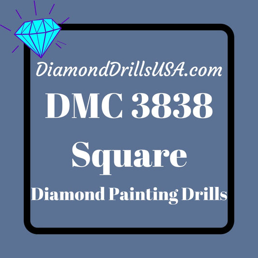 DMC 3838 SQUARE 5D Diamond Painting Drills Beads DMC 3838 