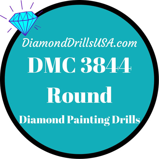 DMC 3844 ROUND 5D Diamond Painting Drills Beads DMC 3844 