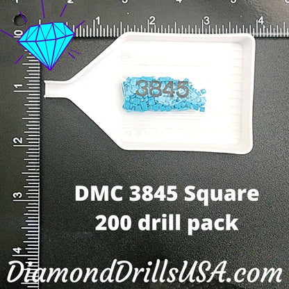 DMC 3845 SQUARE 5D Diamond Painting Drills Beads DMC 3845 