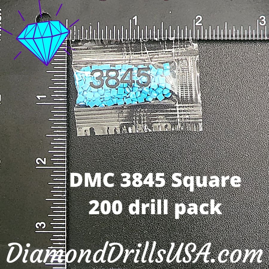 DMC 3845 SQUARE 5D Diamond Painting Drills Beads DMC 3845 