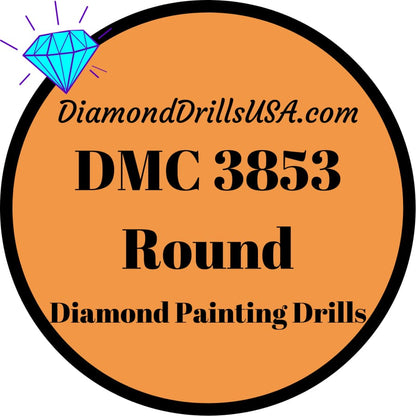 DMC 3853 ROUND 5D Diamond Painting Drills Beads DMC 3853 