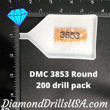 DMC 3853 ROUND 5D Diamond Painting Drills Beads DMC 3853 