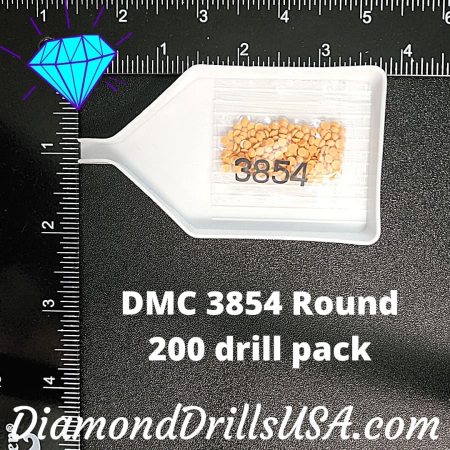 DMC 3854 ROUND 5D Diamond Painting Drills Beads DMC 3854 