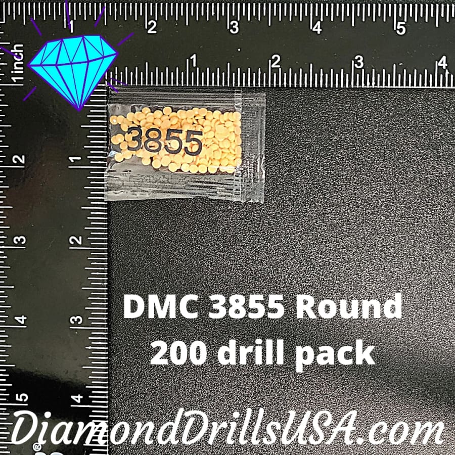 DMC 3855 ROUND 5D Diamond Painting Drills Beads DMC 3855 