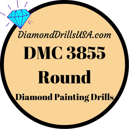 DMC 3855 ROUND 5D Diamond Painting Drills Beads DMC 3855 