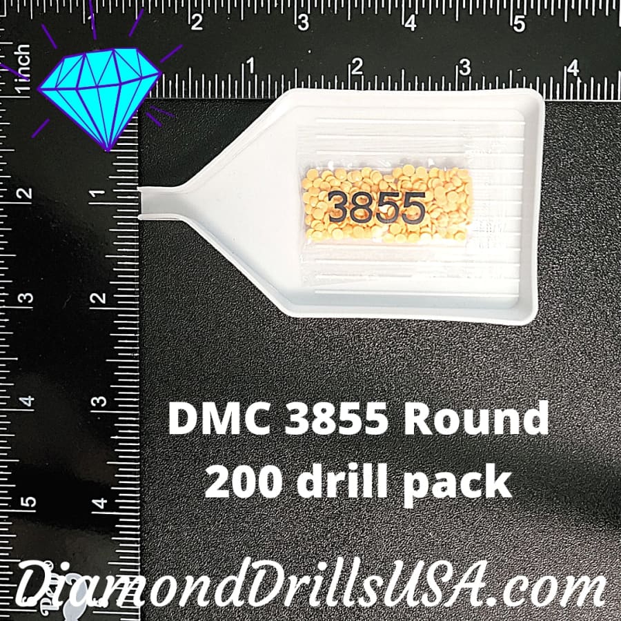 DMC 3855 ROUND 5D Diamond Painting Drills Beads DMC 3855 