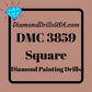 DMC 3859 SQUARE 5D Diamond Painting Drills Beads DMC 3859 