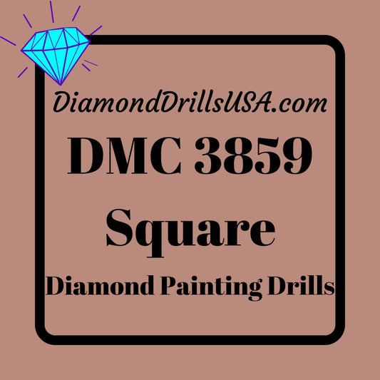 DMC 3859 SQUARE 5D Diamond Painting Drills Beads DMC 3859 