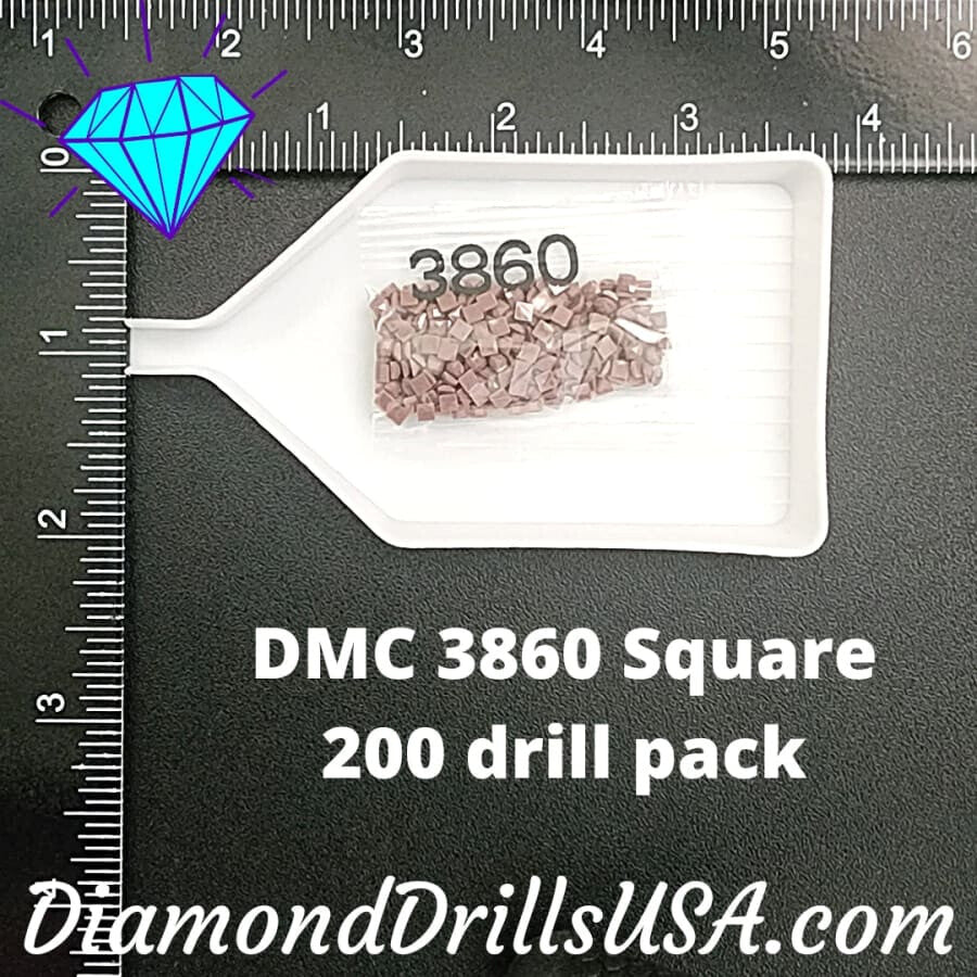 DMC 3860 SQUARE 5D Diamond Painting Drills Beads DMC 3860 