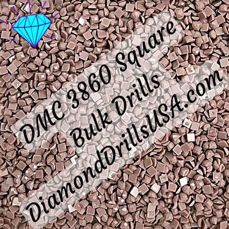 DMC 3860 SQUARE 5D Diamond Painting Drills Beads DMC 3860 