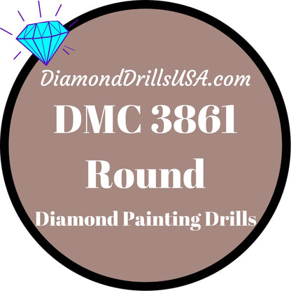 DMC 3861 ROUND 5D Diamond Painting Drills Beads DMC 3861 