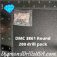 DMC 3861 ROUND 5D Diamond Painting Drills Beads DMC 3861 