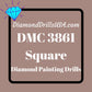 DMC 3861 SQUARE 5D Diamond Painting Drills Beads DMC 3861 