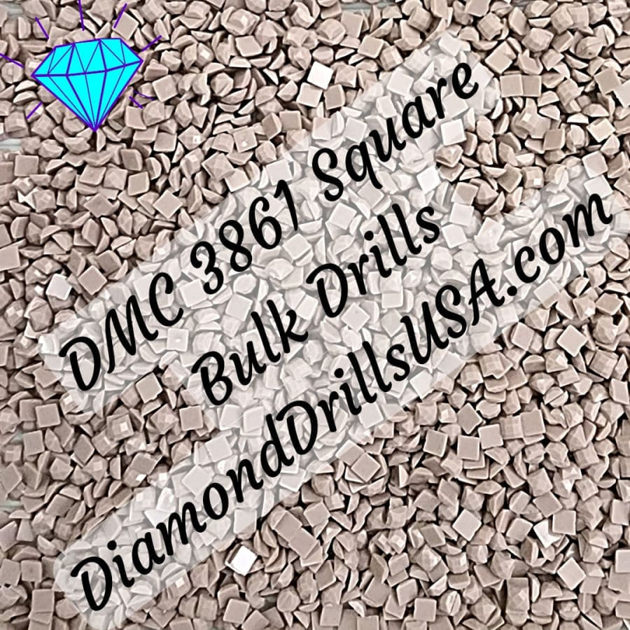 DMC 3861 SQUARE 5D Diamond Painting Drills Beads DMC 3861 