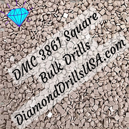 DMC 3861 SQUARE 5D Diamond Painting Drills Beads DMC 3861 