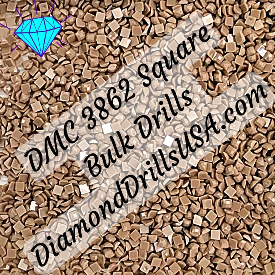 DMC 3862 SQUARE 5D Diamond Painting Drills Beads DMC 3862 