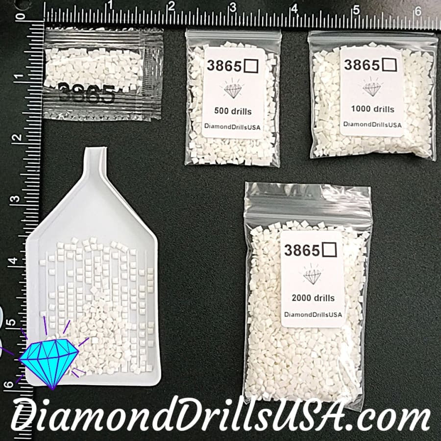 DMC 3865 SQUARE 5D Diamond Painting Drills Beads DMC 3865 