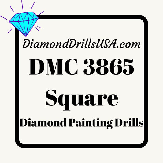 DMC 3865 SQUARE 5D Diamond Painting Drills Beads DMC 3865 