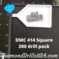 DMC 414 SQUARE 5D Diamond Painting Drills Beads DMC 414 Dark