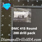 DMC 415 ROUND 5D Diamond Painting Drills Beads DMC 415 Pearl