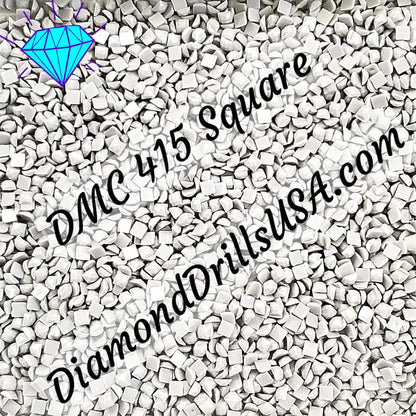 DMC 415 SQUARE 5D Diamond Painting Drills Beads DMC 415 