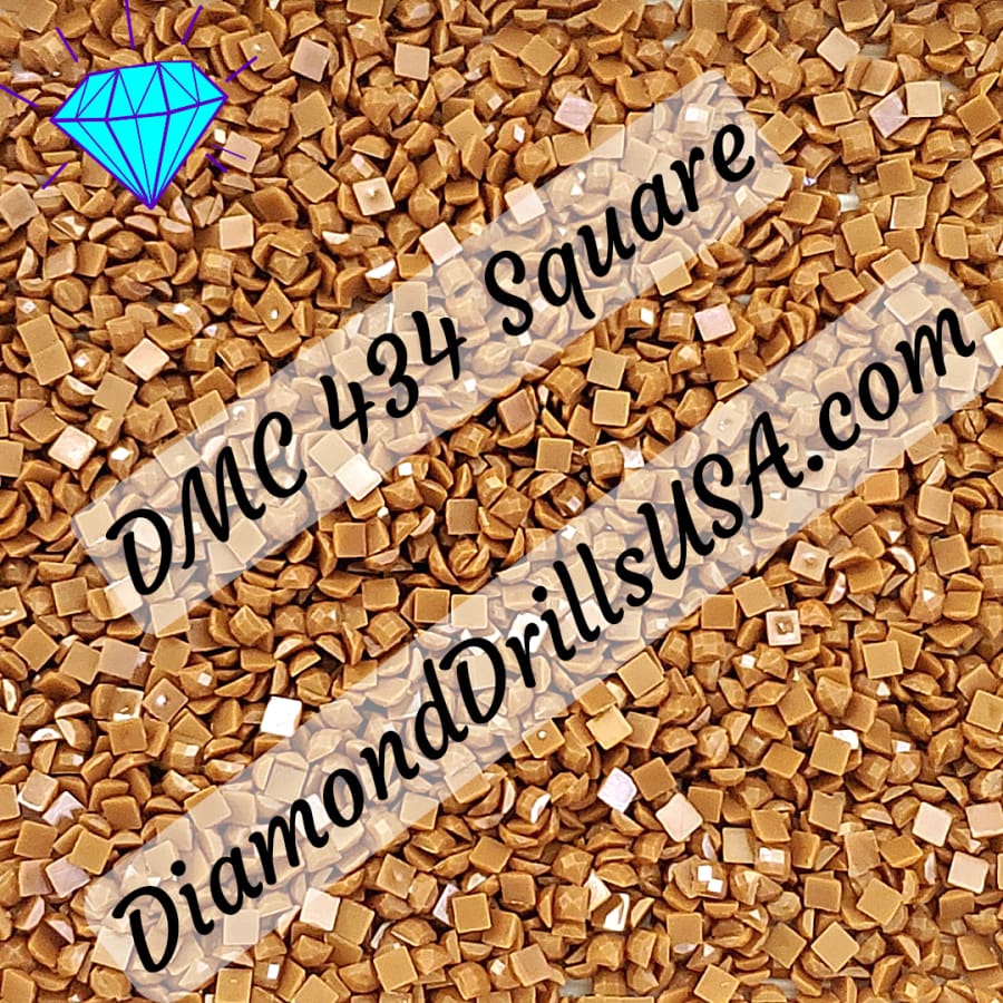 DMC 434 SQUARE 5D Diamond Painting Drills Beads DMC 434 